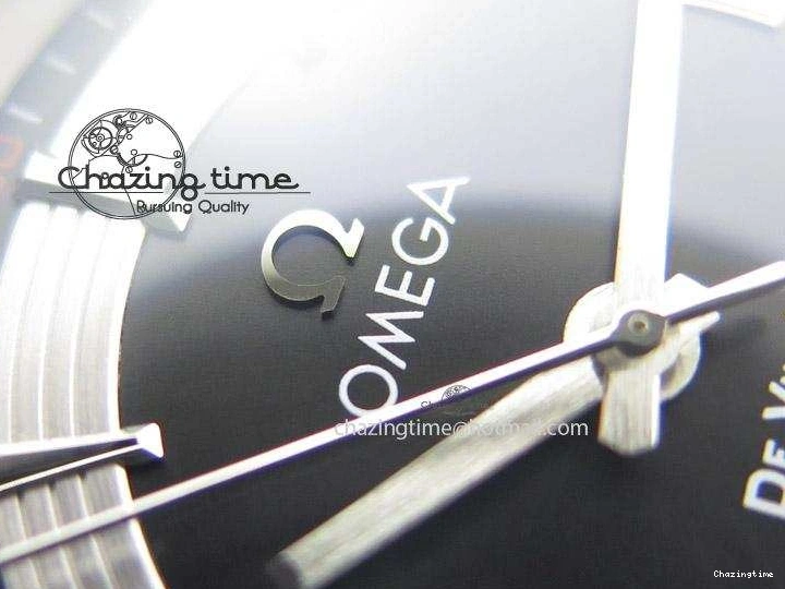 0401 De Ville Hour Vision Co-Axial 41mm SS V6F Best Edition Black Dial On SS Bracelet A BestValue 8277